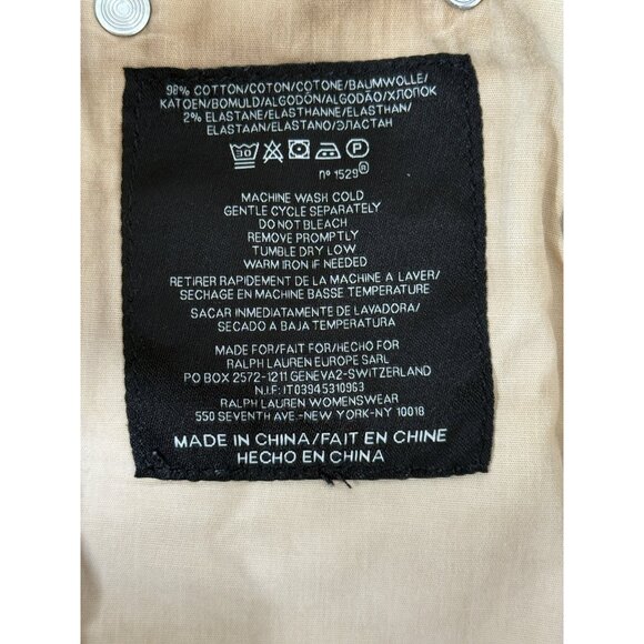 Ralph Lauren 105 Cigarette Jean Black Label Slim Fit Mid Rise Tan Womens Size 29 - Picture 4 of 7